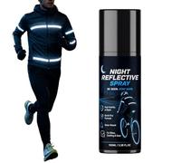 Night Reflective Spray, 100ml Fluorescent Safety Paint, High Visibility Glow Reflective Spray For Outdoor Cycling Camping Hiking Walking Driveway Traffic Night Running Road Safety Gear And Protection