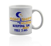 Night Shift Nurse Tazza Ceramica Tazze Eleganti Tazza Colazione Per Cucina Latte Casa 330Ml