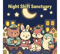 Night Shift Sanctuary: Coloring Book for Adults and Teens Featuring Cute Animals in Cozy Late Night Moments, Bold and Easy Designs for Stress Relief and Relaxation