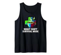 Night Shift Survival Mode Nurse Medical Coffee Canotta