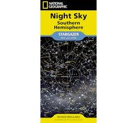Night Sky Map - Southern Hemisphere Stargazer’s Guide by National Geographic | Folded Star Map with Constellations, Planets & Celestial Events