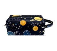 Night Sky Planets Comete Stelle Costellazioni Donne Cosmetici Sacchetto di Immagazzinaggio Cosmetici Borsa Appeso Trucco Toiletry Bag Portatile Borsa Da Viaggio Scuola Astuccio, Multicolore 06,