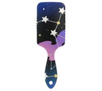 Night Sky Stars Black Purple antistatico spazzola per capelli sani Progettato bagnato asciutto spazzola per capelli ricci con manico ergonomico cepillo anti crespo para cabello
