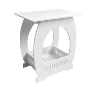 Night Stand - Tall End Tablewith Storage Rack, lato tavolo, divano , soggiorno, camera da e arredamento, compatto Nightstand Organizer Enhances Bedroom Storage and Home Decor