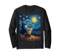 Night Starry Night di Van Gogh Prairie Ferret Prairie Ghost Maglia a Manica