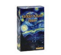 Night Tarocchi Oracle Card Deck with 78 Moonlit Illustrations, Spiritual Divination Game for Intuitive Guidance and Self Discovery, Portable Card Set for Meditation Desktop Play and Mystical
