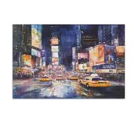 Night View of Times Square a New York, puzzle da 500 pezzi per adulti, puzzle impegnativi più cool per bambini anziani