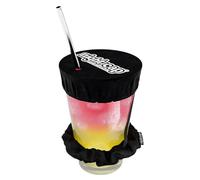 NightCap - Scrunchie e copribevande, scrunchie riutilizzabile per prevenire la correzione dei drink, visto su Shark Tank, nero, 1 Pacchetto