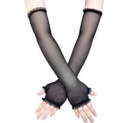 Nightclub Dark Gloves Christmas Concert Operas Costume Sheer Sheer For Women And Girls Lady Lightweight Protectors