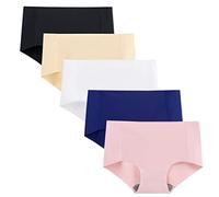 Nightease Mutandine di Seta Ghiaccio Donna Slip Senza Cuciture Confezione da 5pcs Invisibile No Show Mutande (S, Multi2, s)