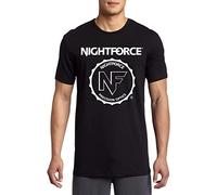 Nightforce Rifle Scopes Sports Optics Hunting Shooting Tee Shirt Mens Fashion Personality Graphic Tee Shirt Round Neck Short Sleeves Cotton T-Shirt Plus Size Tees Top Clothing Black M