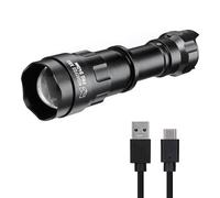 Nightfox XB5 Pro Torcia a Infrarossi 940nm, Messa a Fuoco Regolabile | Luce IR invisibile, non illumina l'ambiente; solo con visore notturno, dimmerabile; batteria 3200mAh ricaricabile inclusa