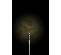 Nightlight & Shadow - Aesthetic Black Notebook for Writing and Reflection: Lined Journal with Streetlight and Floral Silhouette Cover | 120 Pages | Minimalist Dark Theme