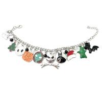 Nightmare Before Christmas Bracciale Jack Skeletron Skellington Sally No Nichel