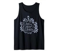 Nightmare Before Christmas Deadly Night Shade Blue Text Canotta