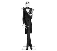 Nightmare Before Christmas - Decorazione animatronica Jack Skellington 1,8 m | Scheletro di Halloween a forma di re di zucca