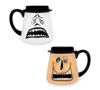 Disney The Nightmare Before Christmas Mayor Faces Tazza in ceramica 3D | Grande tazza da caffè per espresso e tè