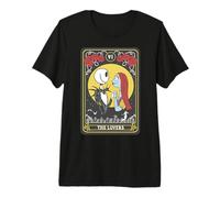 Nightmare Before Christmas Jack And Sally The Lovers Tarot Maglietta premium