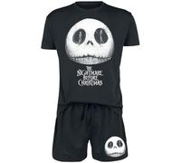 Nightmare Before Christmas Jack And Sally Uomo Pigiama Nero M 100% Cotone