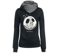 Nightmare Before Christmas Jack Skellington & Sally - Seriously Spooky Donna Felpa con Cappuccio Nero/Grigio L