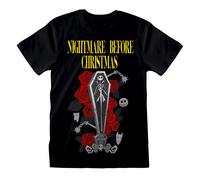 Nightmare Before Christmas, maglietta unisex da adulto Jack Skellington Coffin L