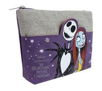 Nightmare Before Christmas Make Up Bag Jack & Sally Purple
