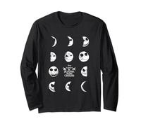 Nightmare Before Christmas Moon Faces Maglia a Manica