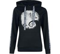 Nightmare Before Christmas Moonlight Serenade Donna Felpa con Cappuccio Nero M