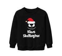 Nightmare Before Christmas Personalizzabile con Nome Jack Skellington Personalizzato Famiglia Unisex Felpa con cappuccio, Maglione per bambini nero, 116