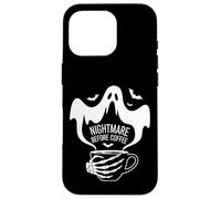 Nightmare Before Coffee Halloween Humor Custodia per iPhone 16 Pro