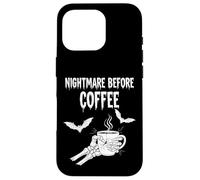 Nightmare Before Coffee Halloween Humor Custodia per iPhone 16 Pro