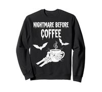 Nightmare Before Coffee Halloween Humor Felpa