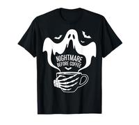 Nightmare Before Coffee Halloween Humor Maglietta