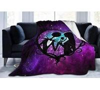 Nightmare Coperta natalizia ultra morbida, in pile di flanella, stagione estiva, leggera, per soggiorno, camera da letto, amanti di San Valentino (L(203 x 152 cm)