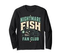 Nightmare Fish Fan Club Humor Deep Sea Nerd Quote Maglia a Manica