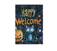 Nightmare Halloween Happy Halloween Spider Cat bandierine bandierine all'aperto banner per la decorazione esterna 28x40 double sided