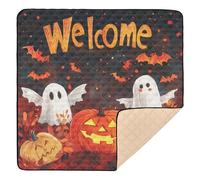 Nightmare Halloween Pumpkin Happy Halloween pipistrelli grande robusto tappetino da gioco per bambini per pavimento impermeabile pancia tappetino per neonati neonati bambini piccoli, 127 x 127 cm