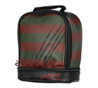 Nightmare on Elm Street - Borsa termica per il pranzo, con Freddy Krueger, a doppio scomparto, per cibi caldi e freddi, bevande e snack