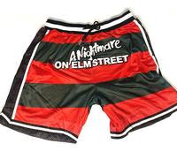 NIGHTMARE ON ELM STREET/FREDDY Pantaloni Corti Da Basket Classics~Mai Indossati~