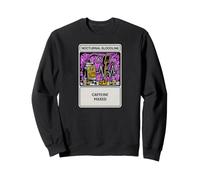 Nights Owl Gamer Nocturnal Bloodline Caffeine Maxed Felpa