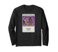 Nights Owl Gamer Nocturnal Bloodline Caffeine Maxed Maglia a Manica