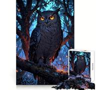 Nightwatcher︰ Puzzle del gufo mistico per ragazzi, 1000 pezzi, gioco intelligente, attività per tutta la famiglia, assemblaggio, desiderio di Babbo Natale (38x26cm)