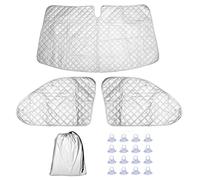 NIGOOLATA Copertura Parabrezza per V-W T5 T6 Oscurante Termico Interno Parasole per Parabrezza,Camper Accessori Interni(3 Pezzos) Set per Finestrini Ciechi Termici Interni