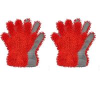 Nigrin 20282 - Guanto per Lavaggio Auto con Rete Insetti, in Microfibra Assorbente, per Auto, Biciclette, Moto, Barche (Confezione da 2)