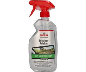 Nigrin 73897, detergente per cristalli, 500 ml, elimina la patina di nicotina