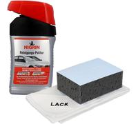 Nigrin Set Lucidatura Per Auto + Panno + Spugna Pulitore Vernice Lucidante