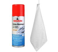 Nigrin Set Pulizia Casco + Panno Pulizia Sedile Tappezz. + Spr. Reiniger