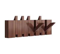 NihaoWXM Appendiabiti da parete per pianoforte Walnut Hooks Wall Mounted Coat Rack Piano Key Hangers Natural Solid Wood Fabric Clothes(Light yellow,6 Hooks)