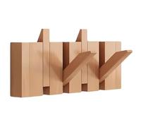 NihaoWXM Appendiabiti da parete per pianoforte Walnut Hooks Wall Mounted Coat Rack Piano Key Hangers Natural Solid Wood Fabric Clothes(Bronze,4 Hooks)