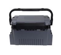 NihaoWXM Cassetta da Pesca Grande scatola da pesca, organizer multifunzione, contenitore for esche vive, scatola portaoggetti ispessita, scatola for attrezzi da pesca(Grey L 1pc box)